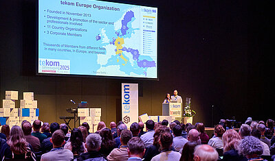 tekom Europe chair Tiziana Sicilia opening session at tcworld conference 2025