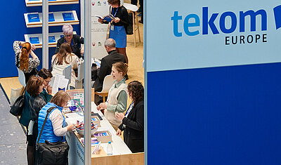 community manager and tekom Belgium at the tekom Europe stand