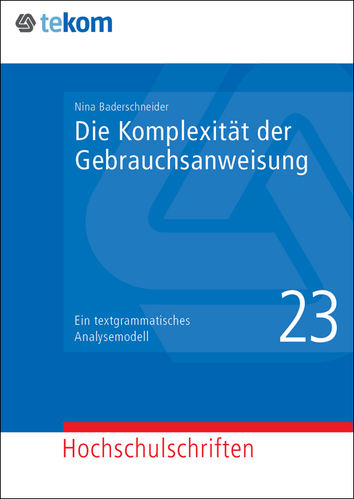 Ausgabe Die Komplexität der Gebrauchsanweisung