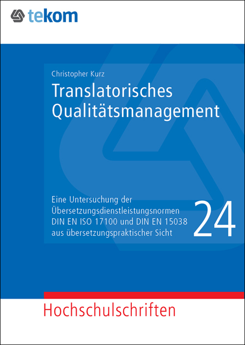Ausgabe Translatorisches Qualitätsmanagement