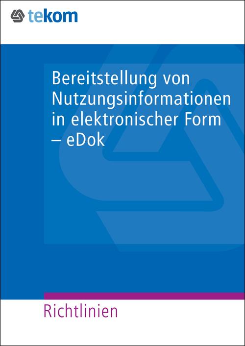 Ausgabe Bereitstellung von Nutzungsinformationen in elektronischer Form — eDok