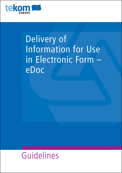 Ausgabe Delivery of Information for Use in Electronic Form – eDoc